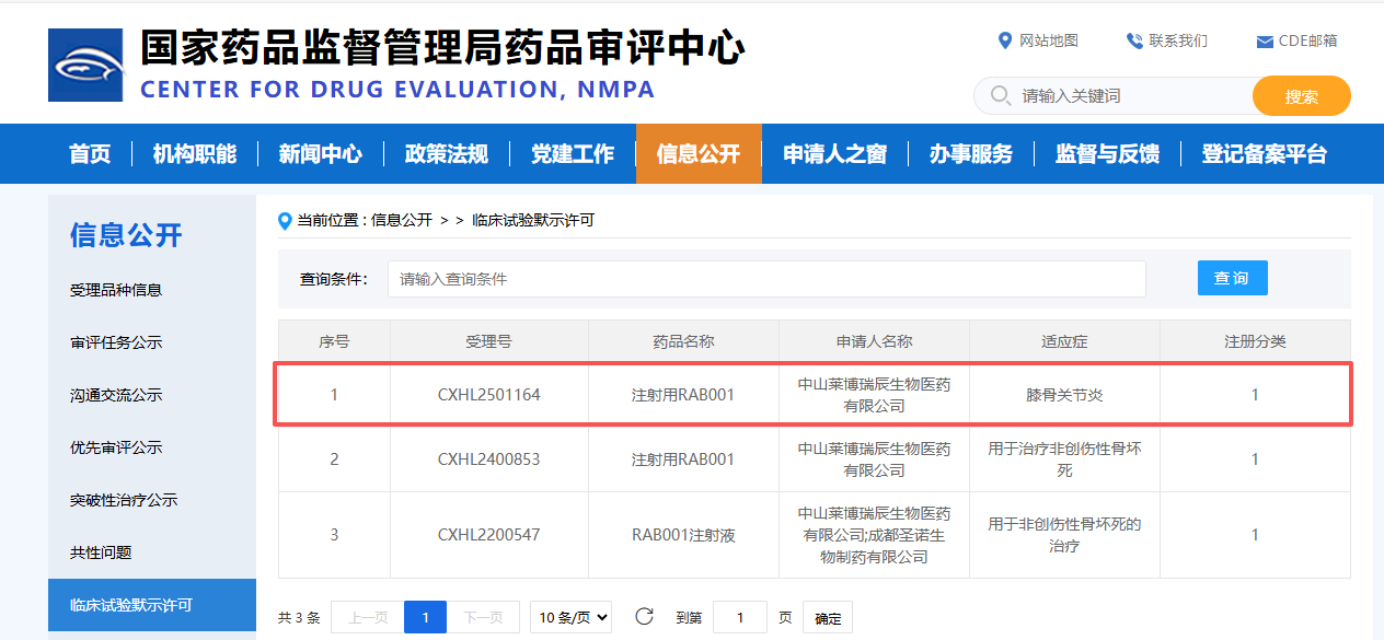 祝贺！！！！莱博瑞辰骨再生新药RAB001获批又一IND，，正式拓展至骨关节炎领域
